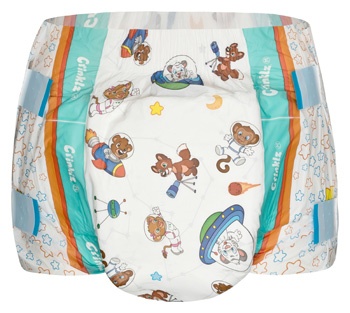Crinklz Astronaut Adult Nappies - Downunder Care